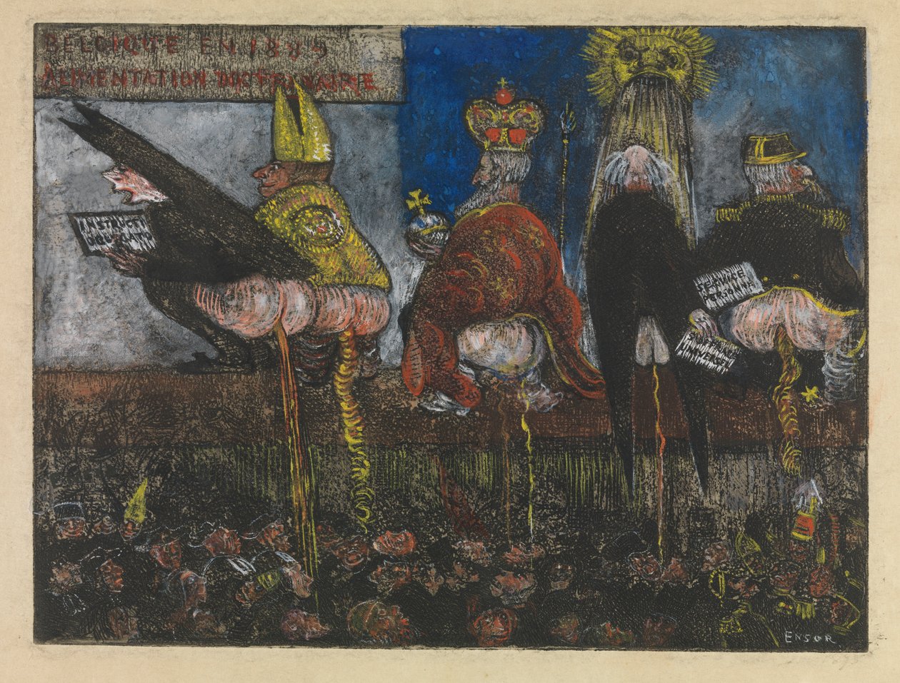 Pokarm doktrynalny autorstwa James Ensor