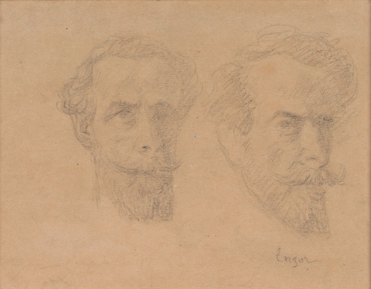 Podwójny autoportret autorstwa James Ensor