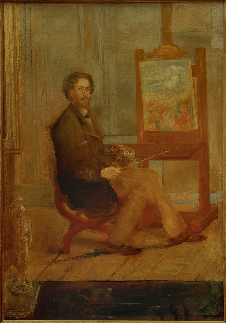 Ensor przy jego sztalugach autorstwa James Sidney Ensor