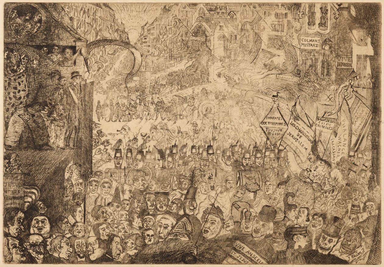 Wjazd Chrystusa do Brukseli autorstwa James Ensor