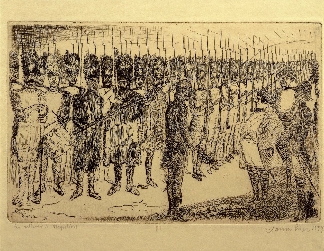 Francja, pożegnanie Napoleona autorstwa James Ensor