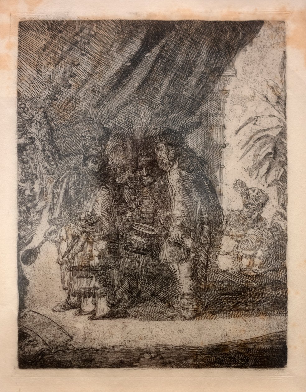 Iston, Pouffamatus, Cracozie i Transmouffe, znani lekarze perscy, badający stolec Dariusza po bitwie pod Arabelą autorstwa James Ensor