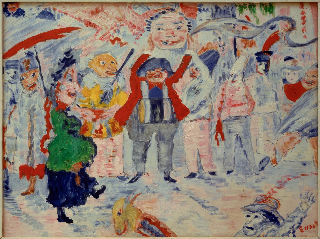 Karnawał we Flandrii autorstwa James Sidney Ensor