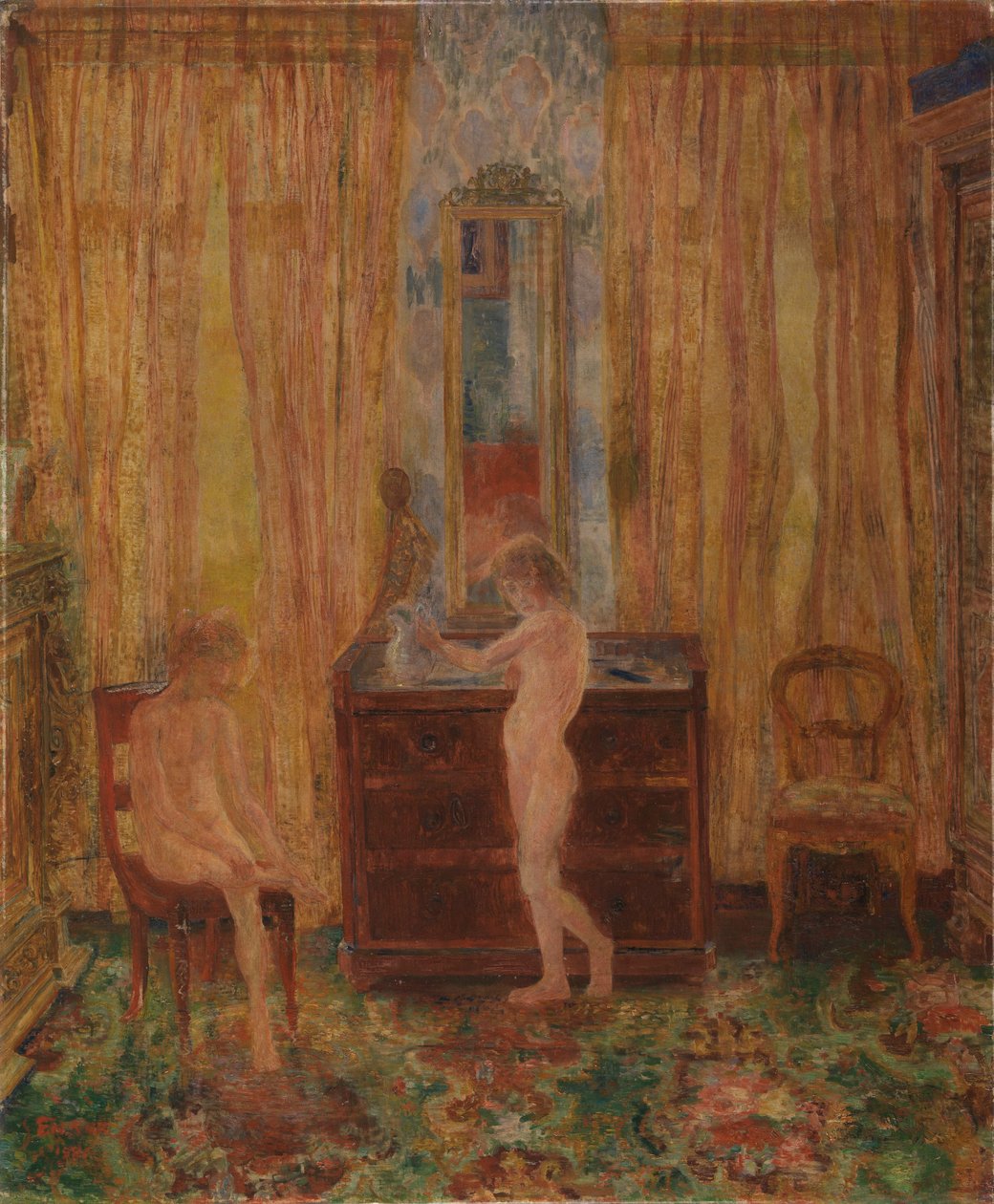 Dzieci przy porannej toalecie autorstwa James Ensor