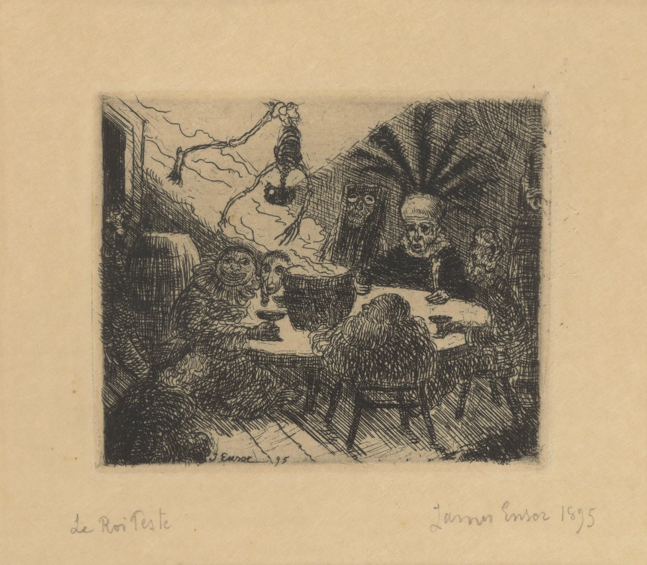 Król Szkodników autorstwa James Ensor