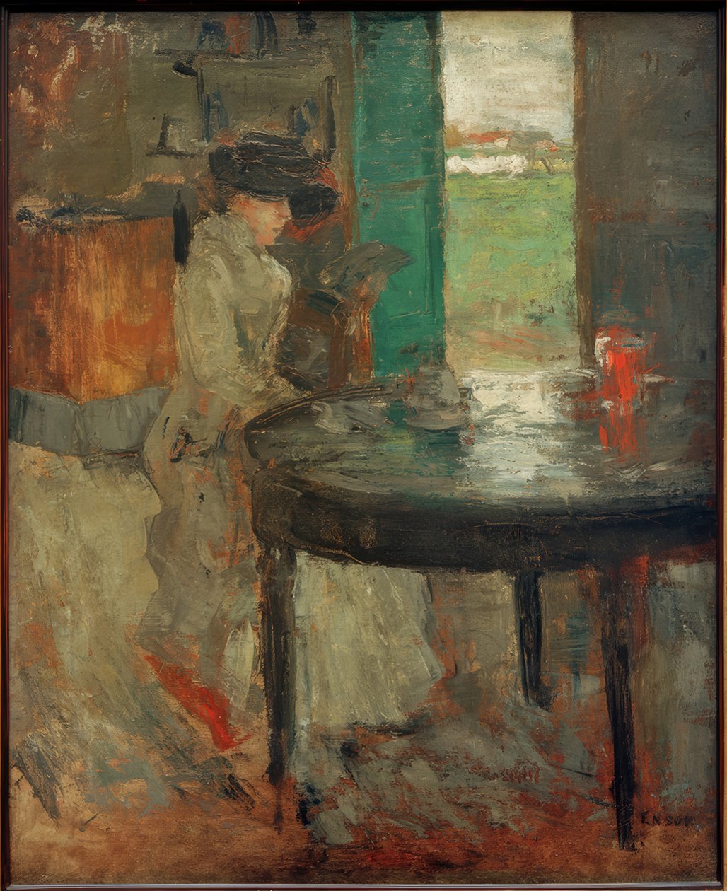 Oczekiwanie autorstwa James Sidney Ensor