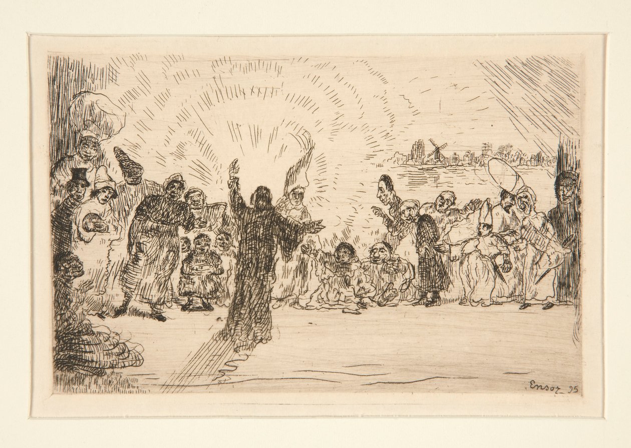 Chrystus dla żebraków (Chrystus i żebracy) autorstwa James Ensor