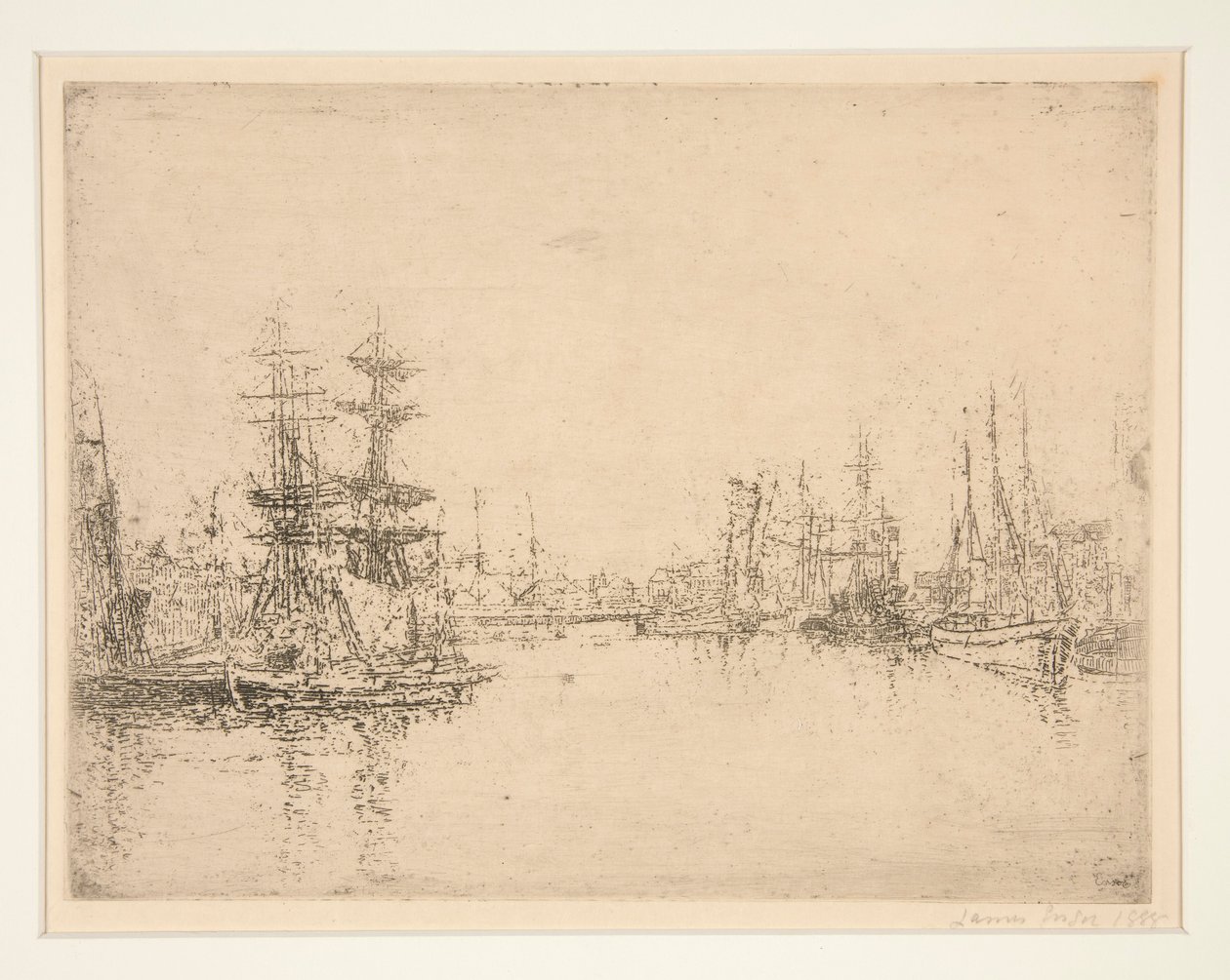 Główny dok, Ostenda (Główny dok, Ostenda) autorstwa James Ensor