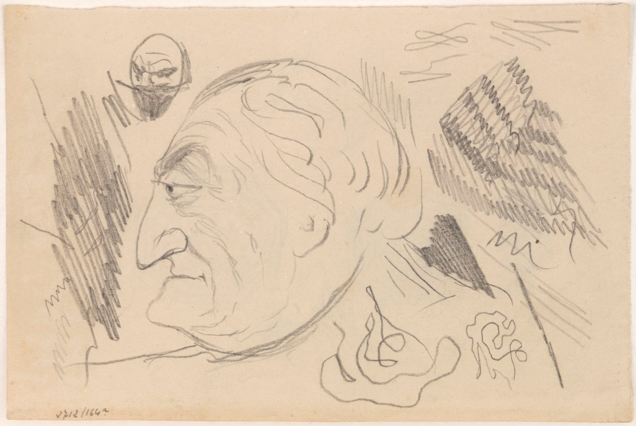 Mężczyzna z profilu autorstwa James Ensor