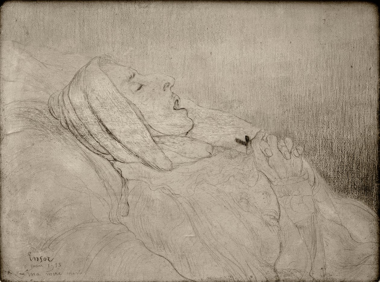 Moja zmarła matka autorstwa James Sidney Ensor