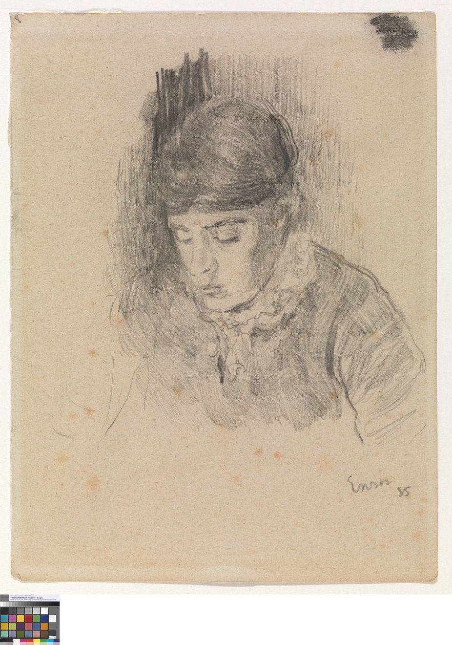 Mitche Ensor, siostra artysty autorstwa James Ensor