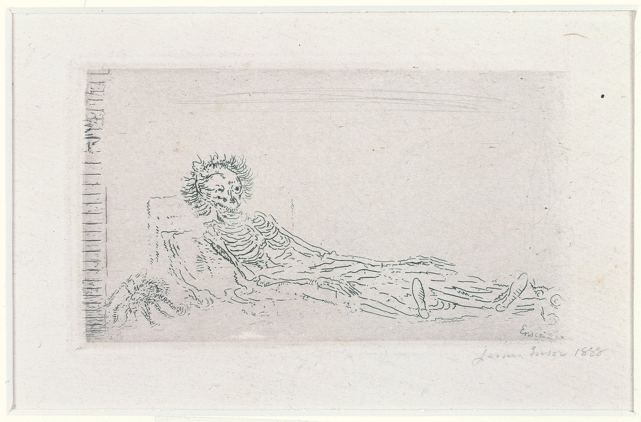 Mój portret w 1960 roku autorstwa James Ensor