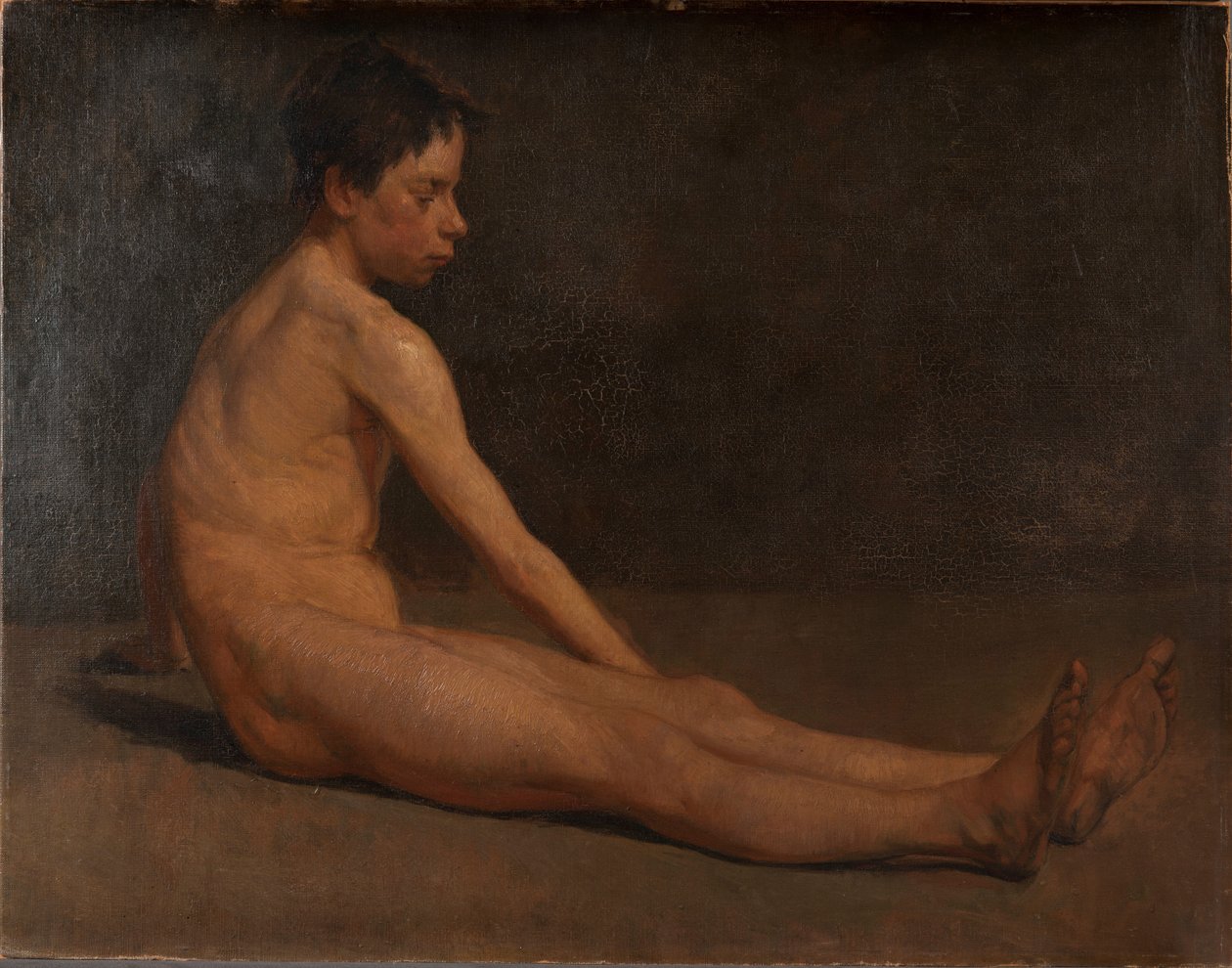 Nagi chłopiec autorstwa James Ensor