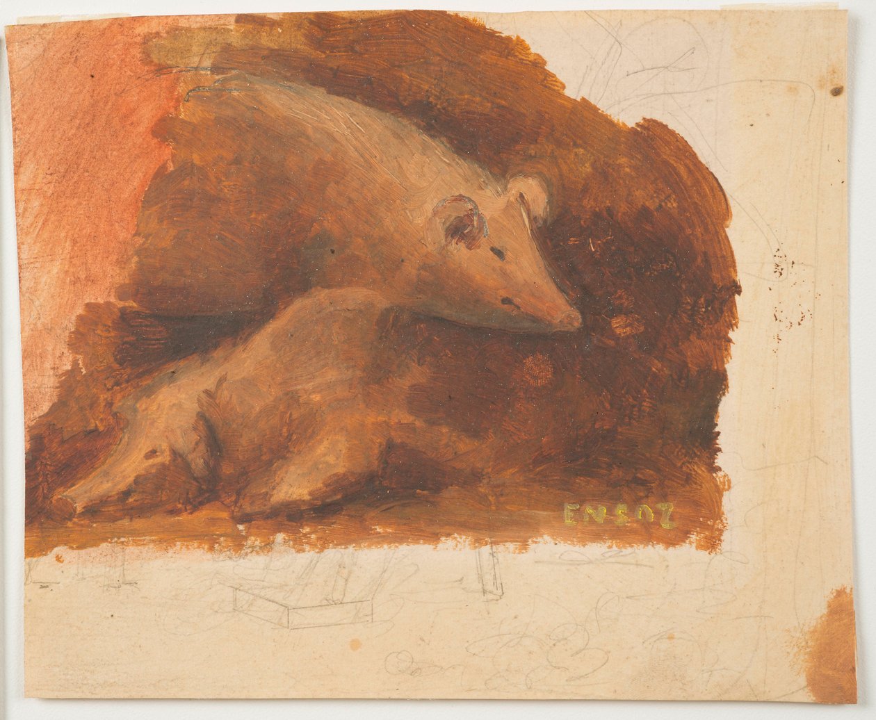 Schweine autorstwa James Ensor