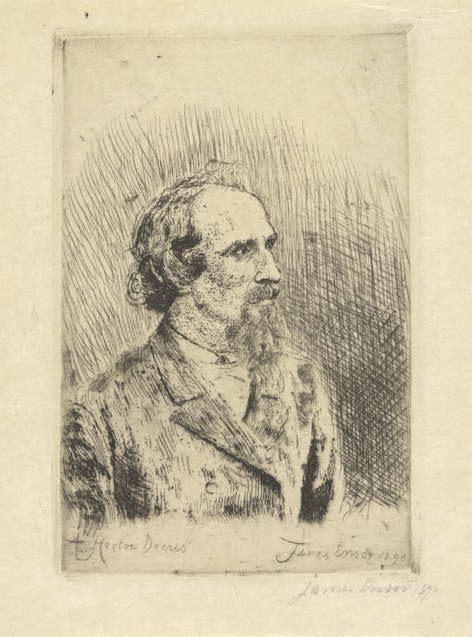 Portret Hectora Denisa autorstwa James Ensor