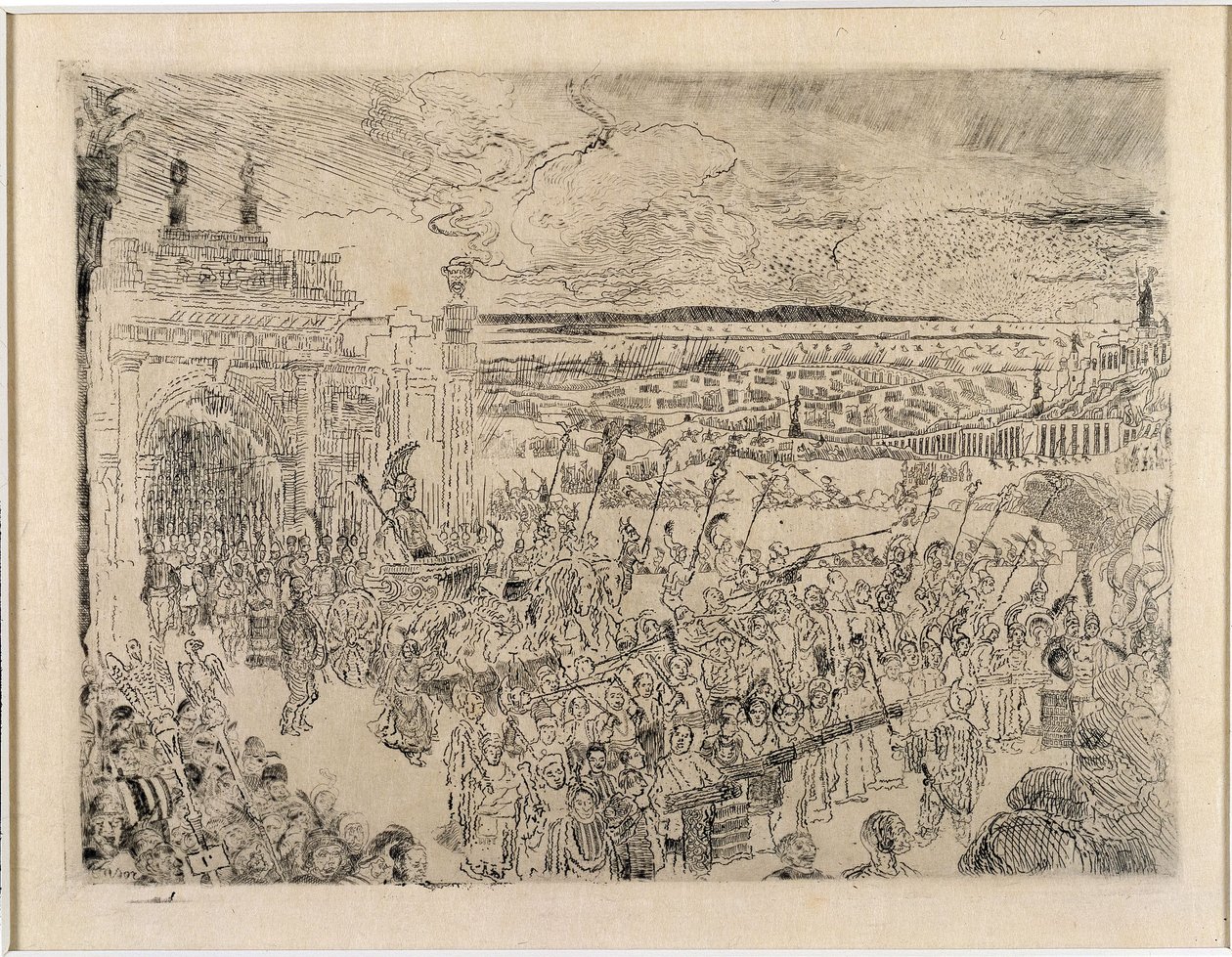 Rzymski pochód triumfalny autorstwa James Ensor