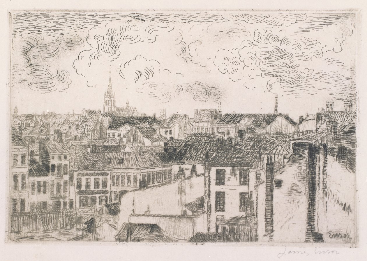 Dachy Ostendy autorstwa James Ensor