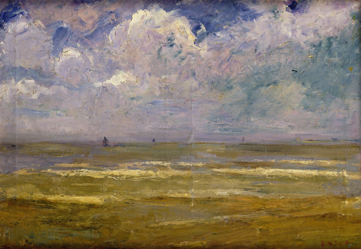 Pejzaż morski (olej na płótnie) autorstwa James Ensor