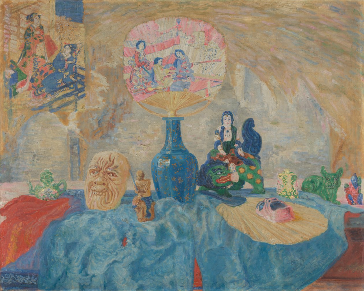 Martwa natura z chinoiserią autorstwa James Ensor