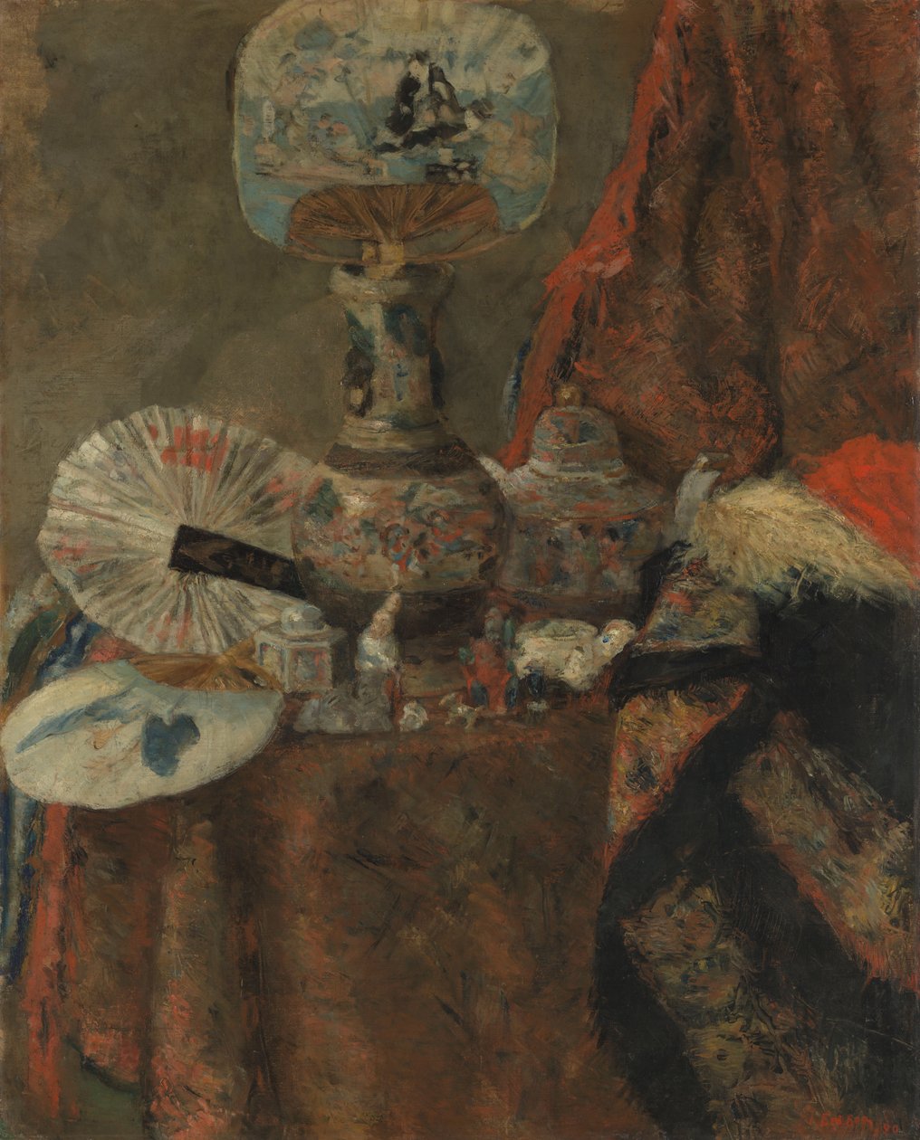 Martwa natura z chinoiseriami autorstwa James Ensor