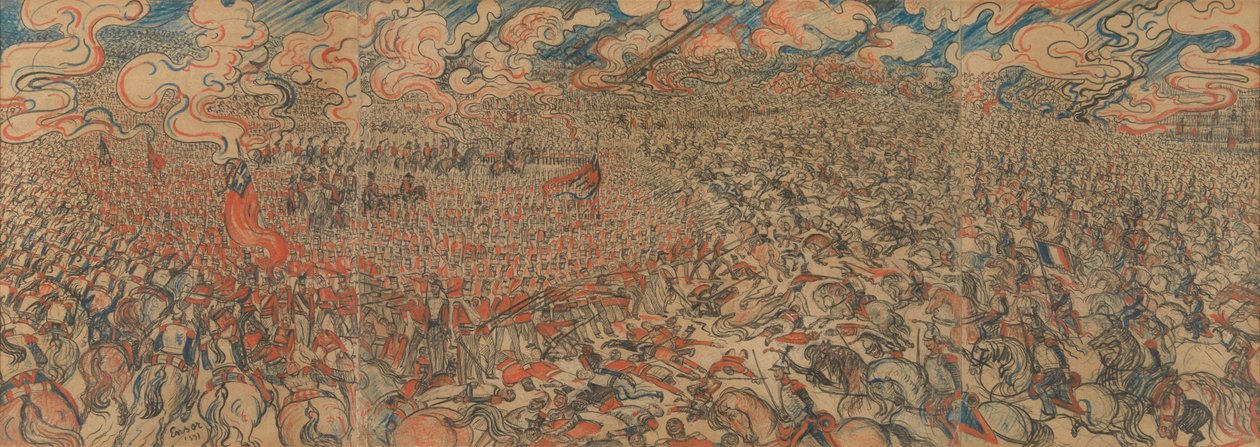 Kirasjerzy pod Waterloo autorstwa James Ensor