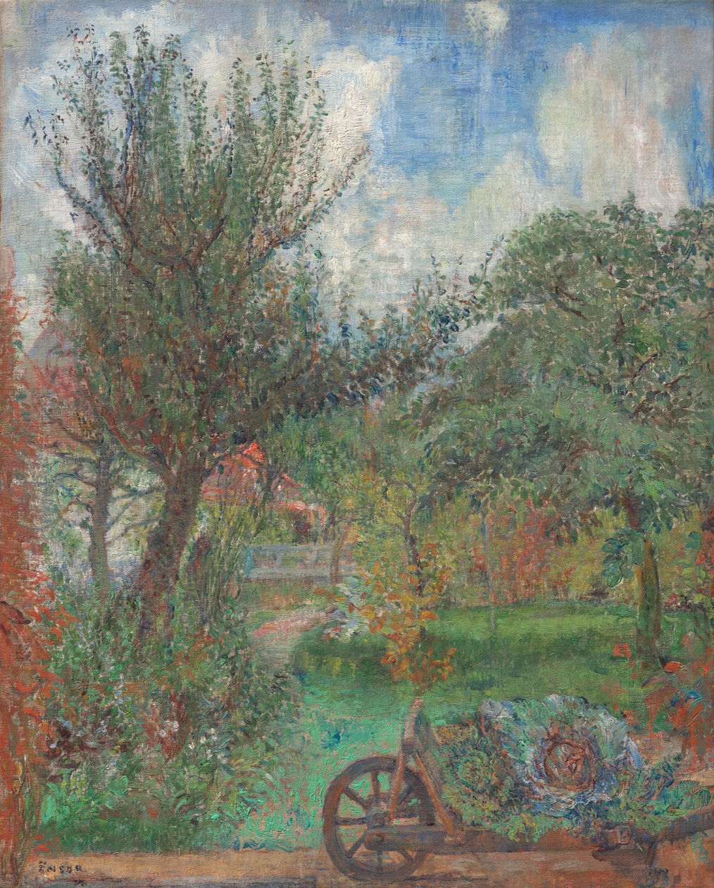 Ogród rodziny Rousseau autorstwa James Ensor