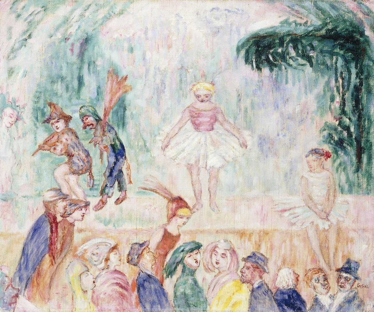 Teatr Mały; Mały Teatr - Het kleine Theatre autorstwa James Ensor