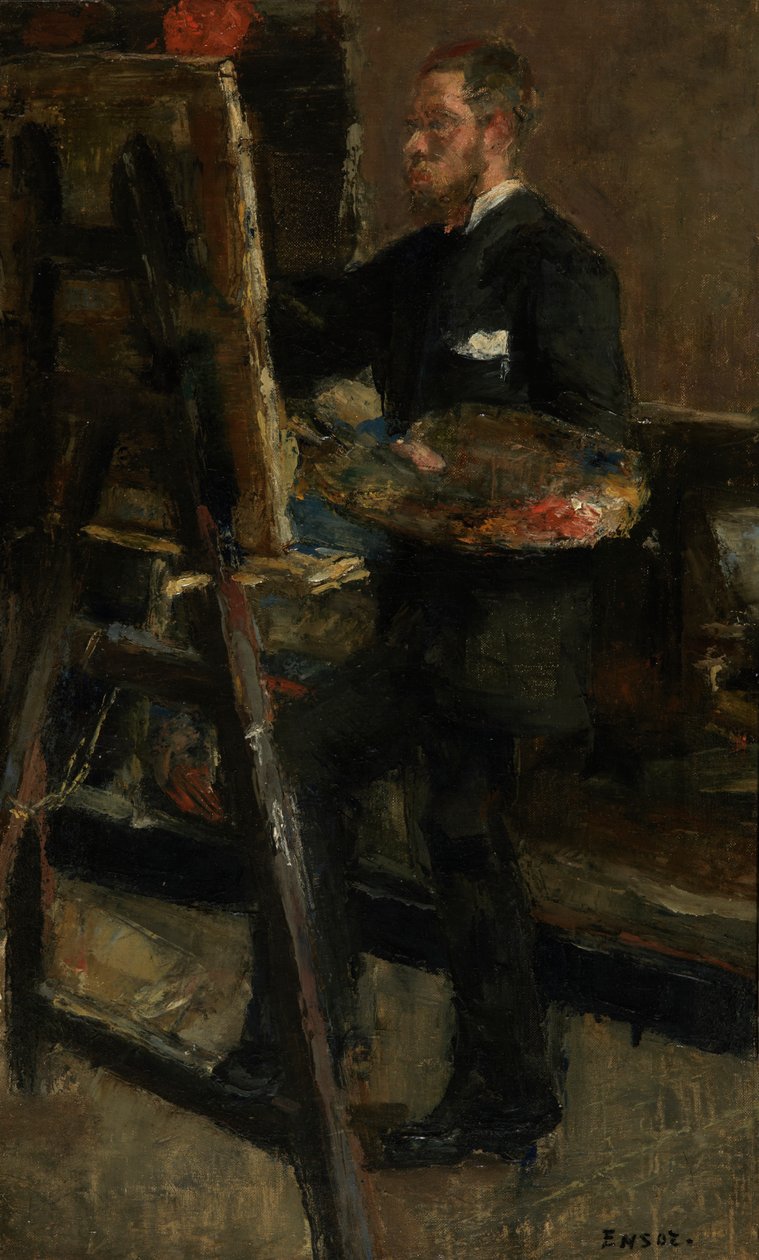 Malarz Alfred William Finch autorstwa James Ensor