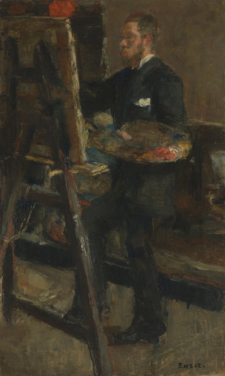 Malarz Alfred William Finch autorstwa James Ensor