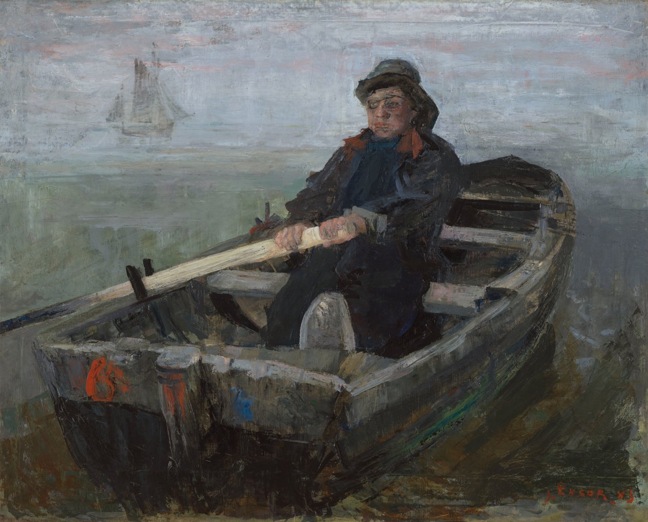 Wioślarz autorstwa James Ensor