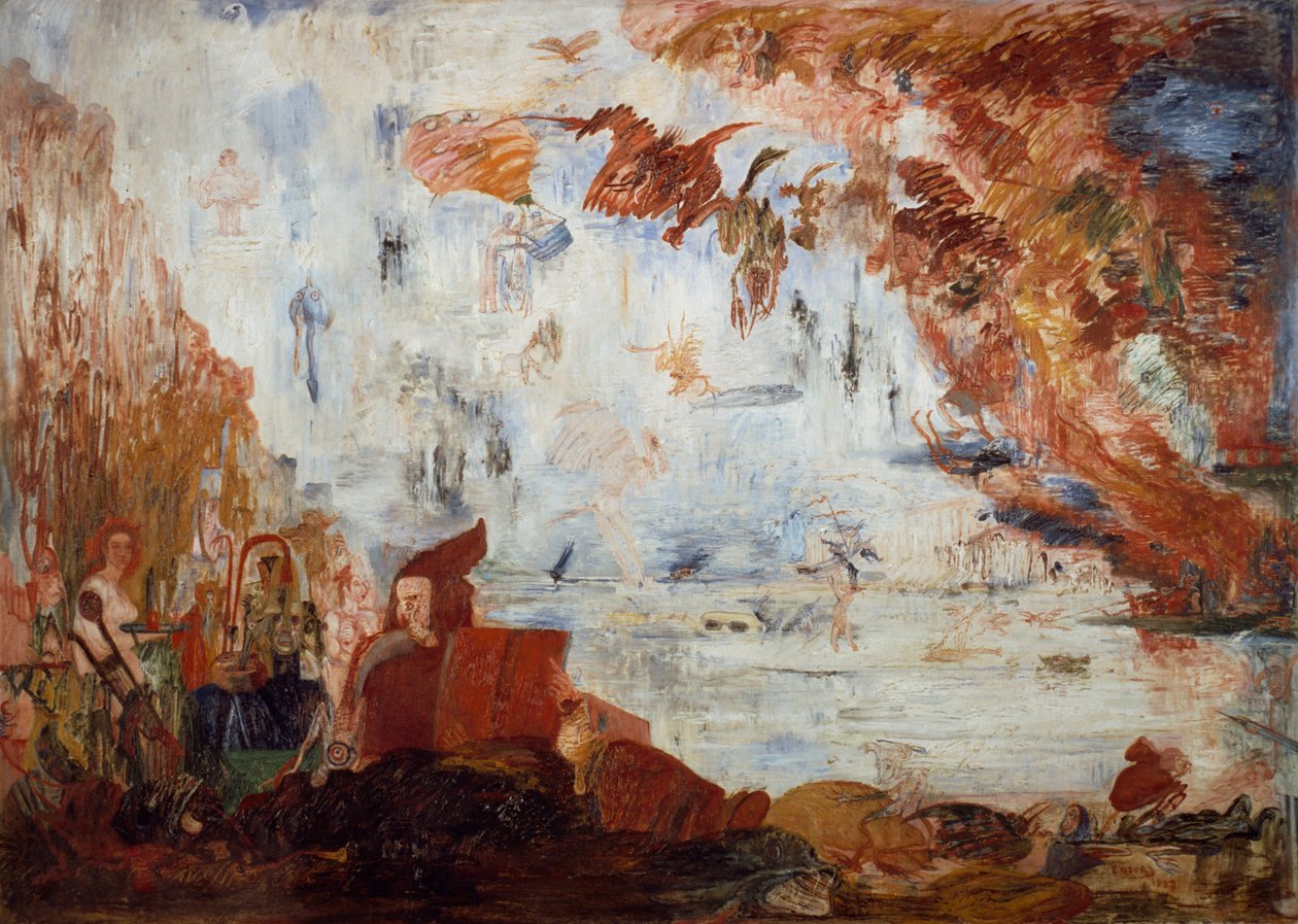 Kuszenie świętego Antoniego autorstwa James Ensor