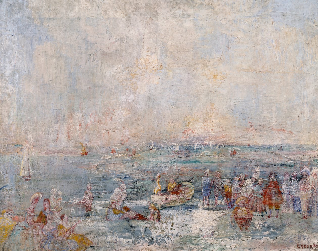 Karnawał na plaży autorstwa James Ensor