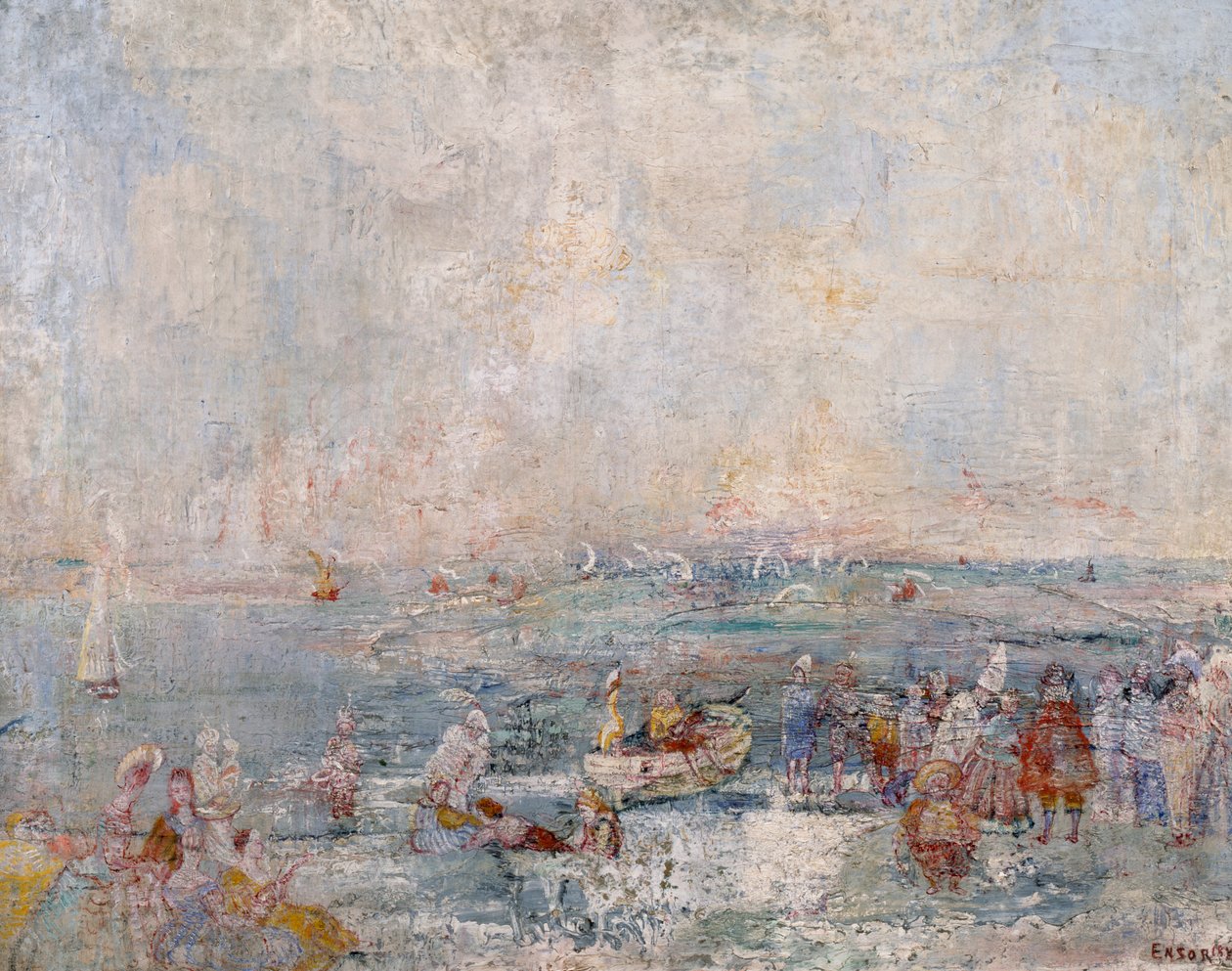 Karnawał na plaży autorstwa James Ensor