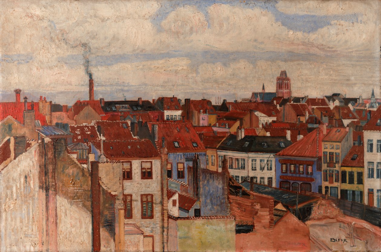 Dachy Ostendy autorstwa James Ensor