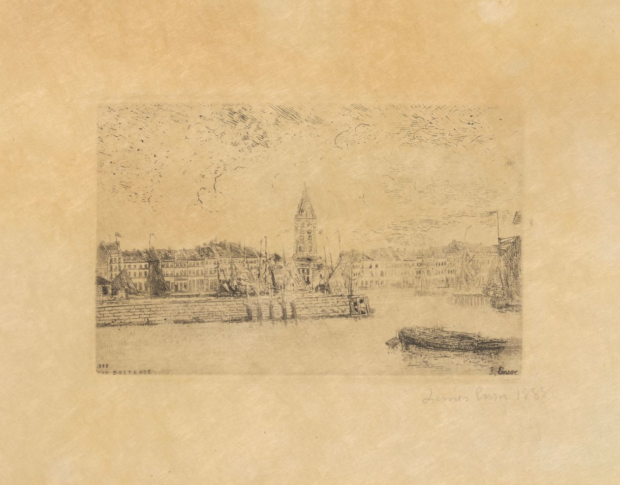 Widok na Ostendę od wschodu autorstwa James Ensor