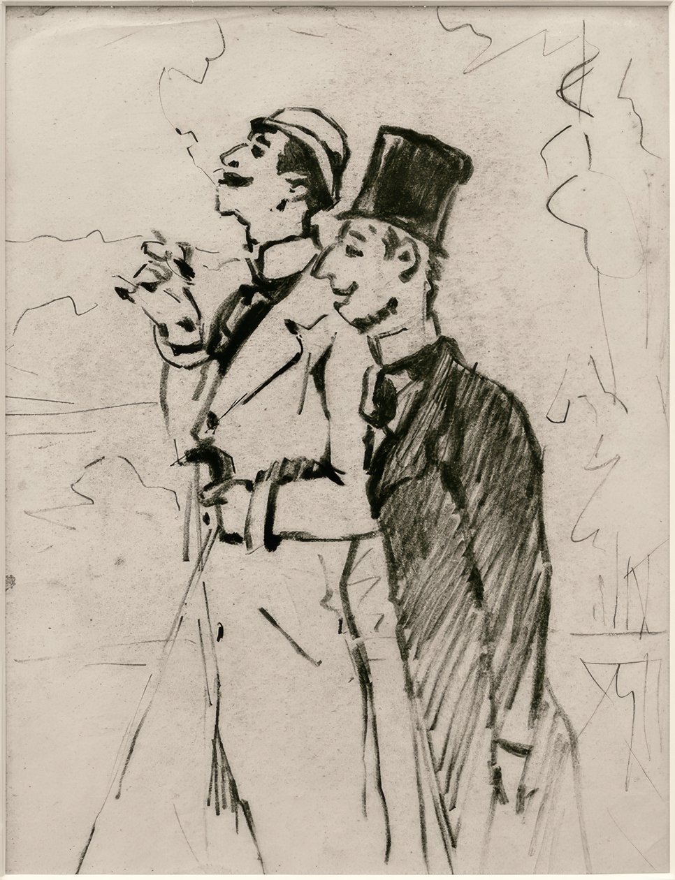 Dwóch panów autorstwa James Sidney Ensor