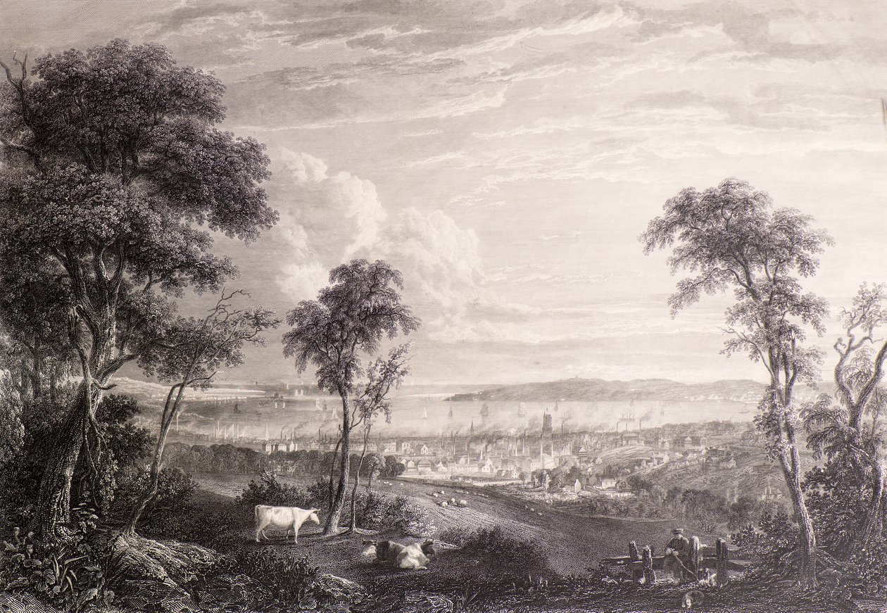 Widok na Dundee z Balgay Hill autorstwa James Fenton