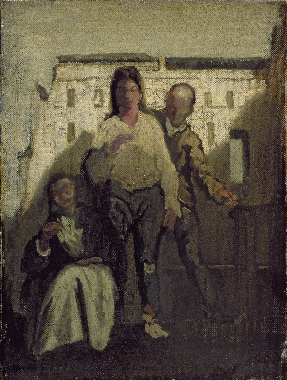 Pojmanie kartuza (1693-1721) (olej na płótnie) autorstwa James Ferrier Pryde