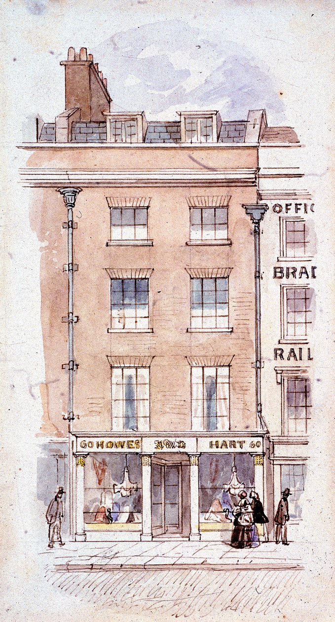 Howes i Hart, Fleet Street, Londyn, c1820 autorstwa James Findlay