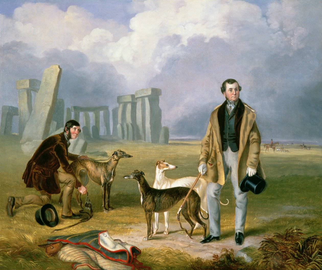 Charles Randell z chartami, 1849 autorstwa James Flewitt Mullock