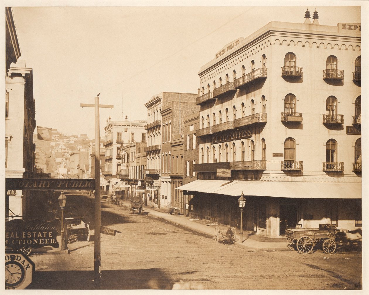 San Francisco, róg ulic California i Montgomery autorstwa James Ford