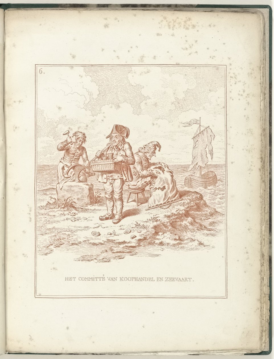 Komitet Handlu i Żeglugi, 1795 Komitet Handlu i Żeglugi (tytuł przedmiotu) Hollandia Regenerata (tytuł serii) autorstwa James Gillray (possibly)