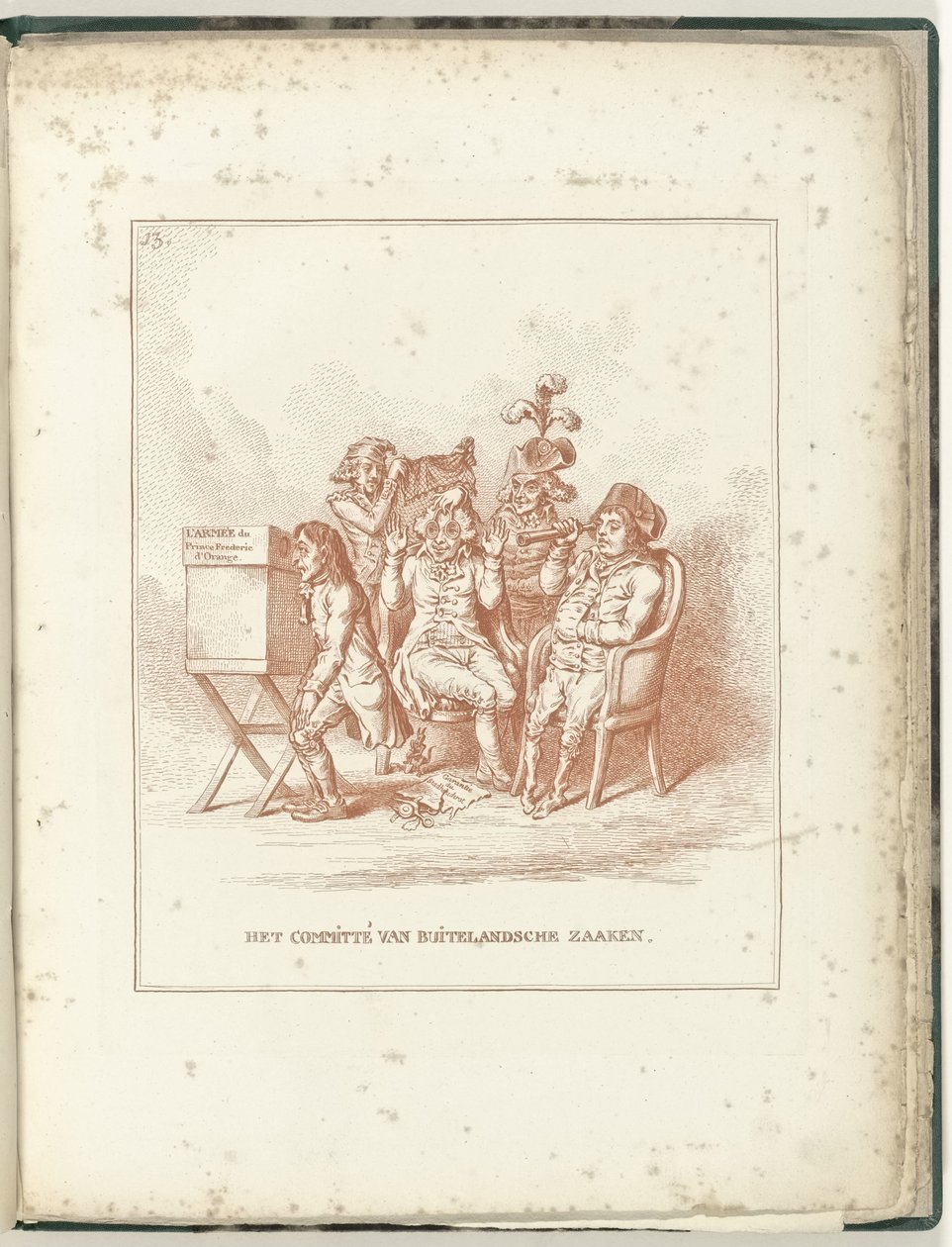 Komisja Spraw Zagranicznych, 1795 Komisja Spraw Zagranicznych (tytuł przedmiotu) Hollandia Regenerata (tytuł serii) autorstwa James Gillray (possibly)
