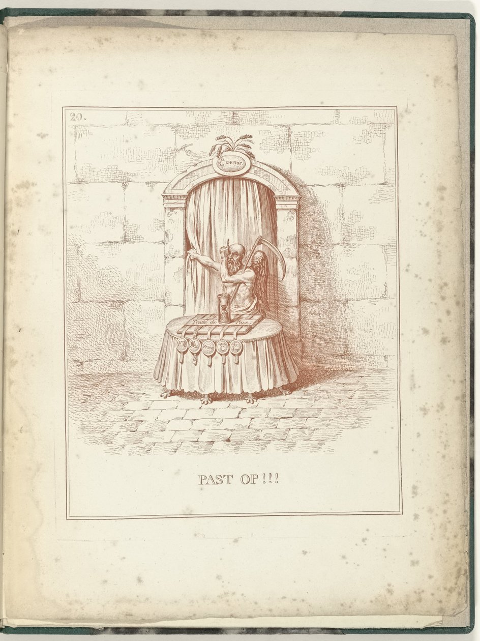 Ojciec Czas Bramy do Przyszłości, 1795 Zajmuje się !!! (tytuł na obiekcie) Hollandia Regenerata (tytuł serii) autorstwa James Gillray (possibly)