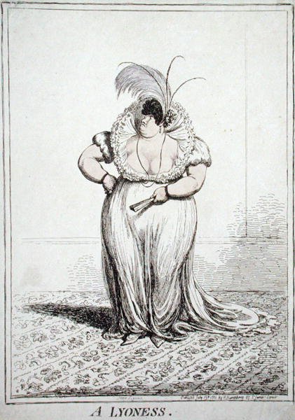A Lyoness, wydana przez Hannah Humphrey w 1801 r. (akwaforta z akwatintą) autorstwa James Gillray