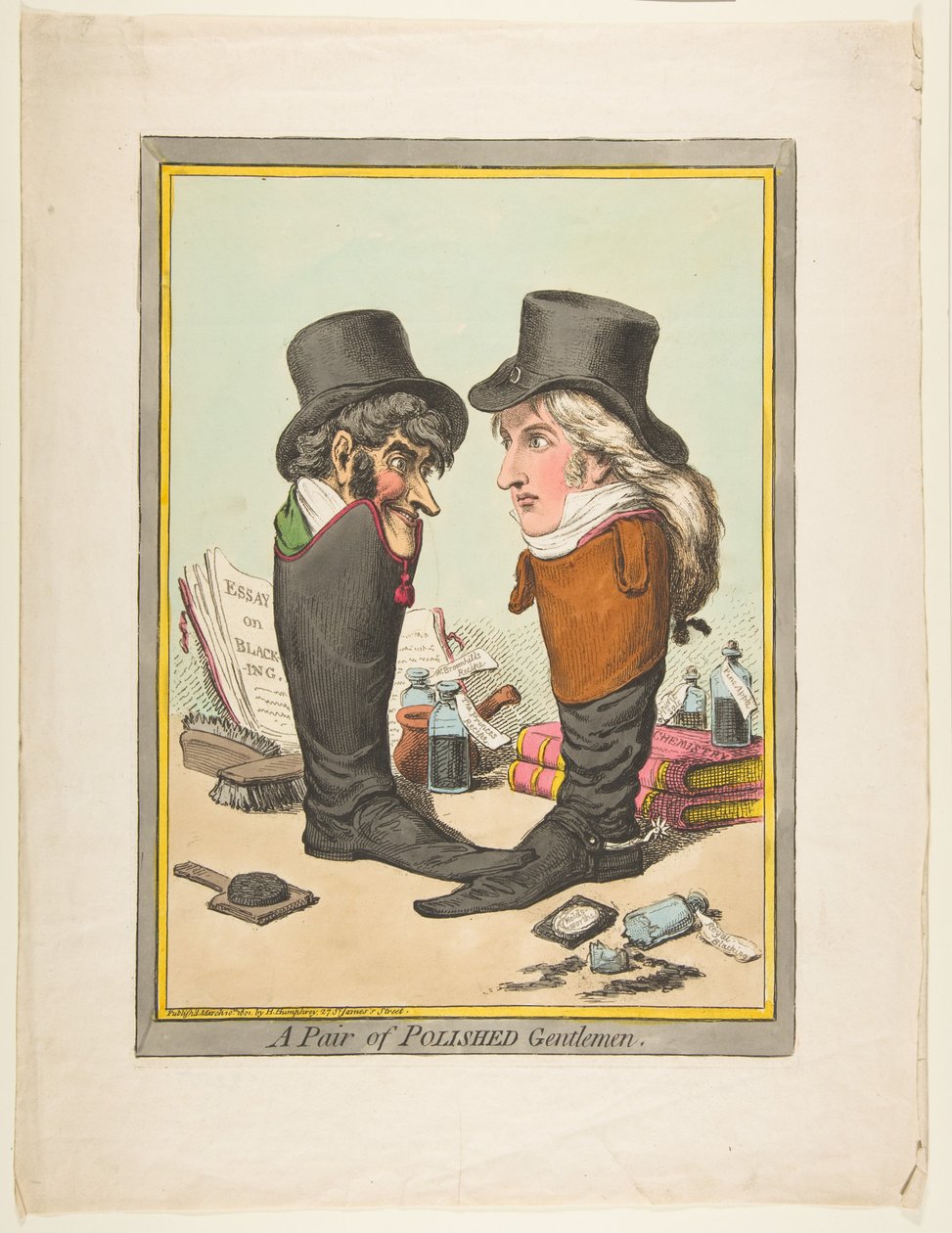 Para polerowanych dżentelmenów, 10 marca 1801 r. autorstwa James Gillray