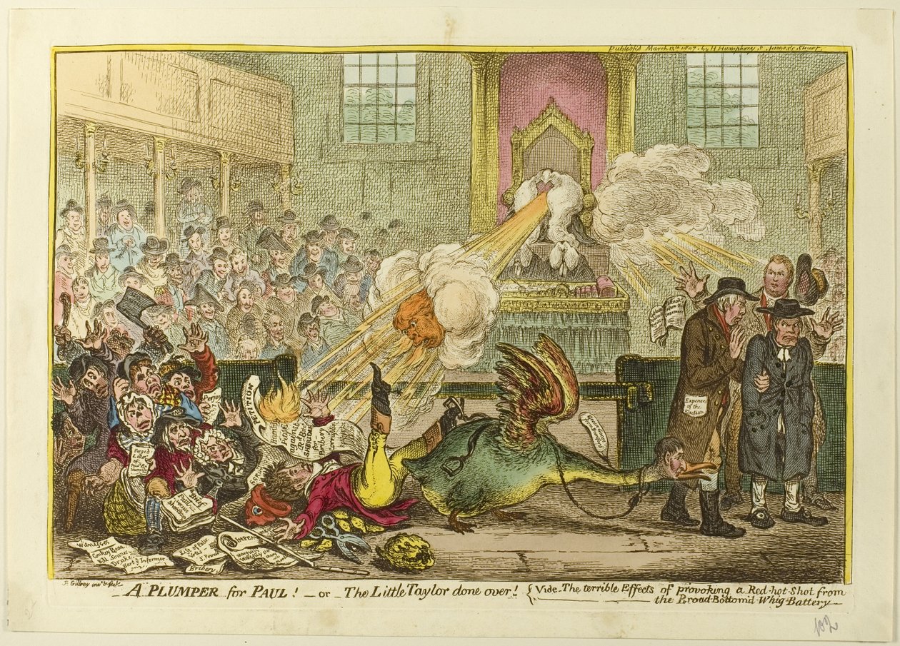 Plumper dla Paula autorstwa James Gillray