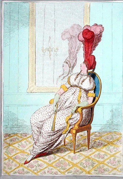 A Portrait of Modern Elegance, wydany przez Hannah Humphrey w 1795 r. (akwaforta ręcznie kolorowana) autorstwa James Gillray