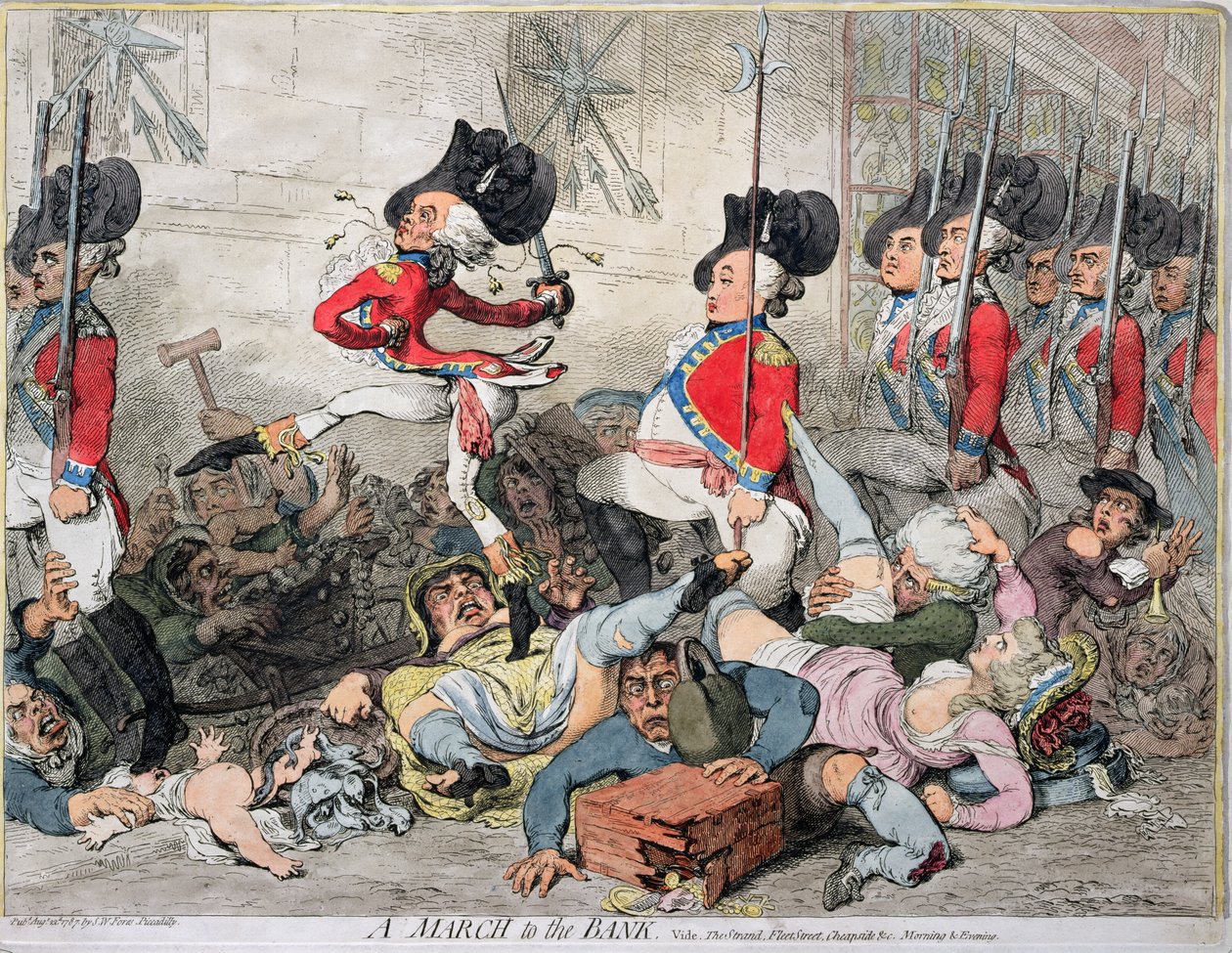 A Right Honourable, alias a Sans-Culotte, opublikowany przez J. Fores w 1792 r. autorstwa James Gillray