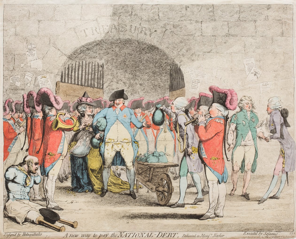 Nowy sposób spłaty Długu Narodowego autorstwa James Gillray